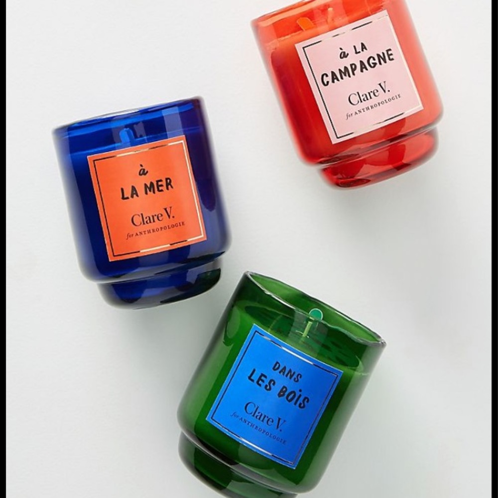 Clare V Maisonette glass candle NWT - Picture 3 of 7